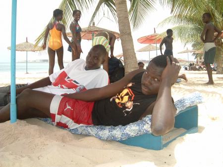 Joe et Fallou au repos